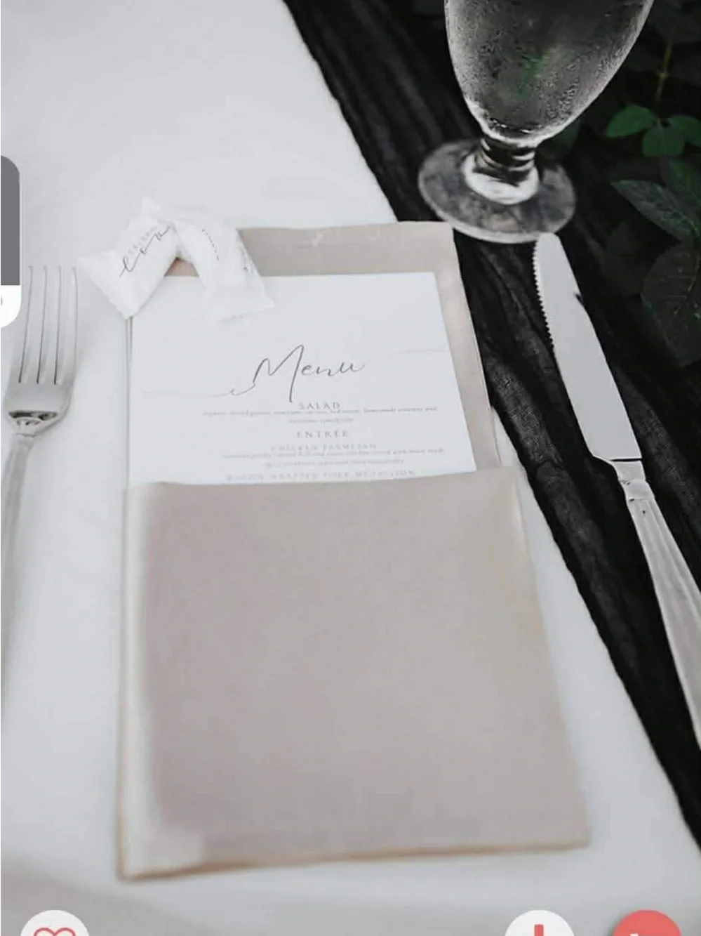 Champagne Satin Cloth Napkins (270)